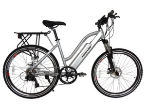Sedona 36 Volt Lithium Powered Electric Step-Through Mountain Bicycle - Silver 4