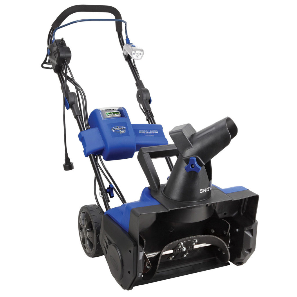 Snow Joe Hybrid Cordless Electric Snow Blower 18 Inch