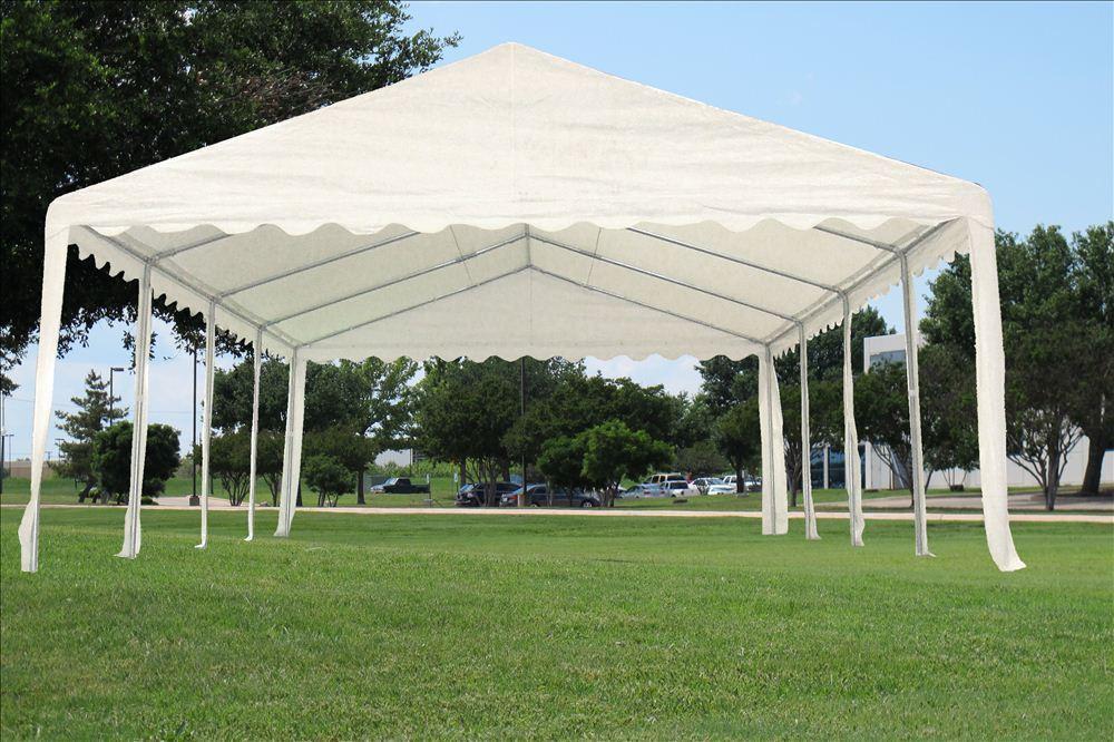 26 x 16 White Party Tent Canopy Gazebo