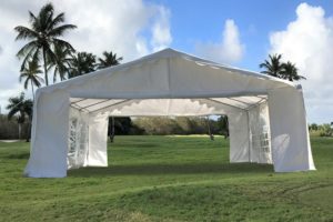 20 x 20 White Budget PVC Tent 2