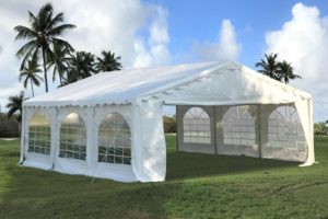20 x 20 White Budget PVC Tent 3