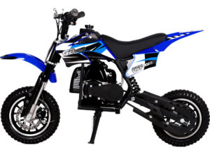 MotoTec 49cc Dirt Bike - Blue 4