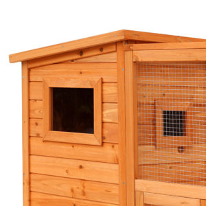Wooden Cat Home Enclosure Pet House Shelter Cage 4