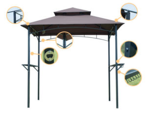 8Ft BBQ Canopy Tent Barbecue Grill Outdoor Gazebo 4