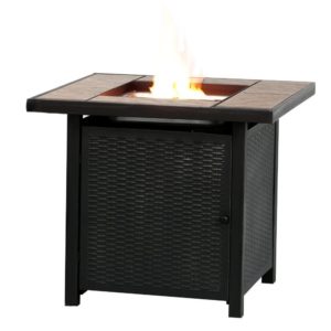 50,000 BTU Outdoor Propane Table Heater Gas Patio Fire Pit - 32 Inch Square 4