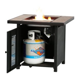 50,000 BTU Outdoor Propane Table Heater Gas Patio Fire Pit - 32 Inch Square 5