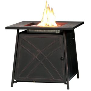Outdoor Propane Fire Pit Table Patio Heater Gas - 28 Inch Square 11