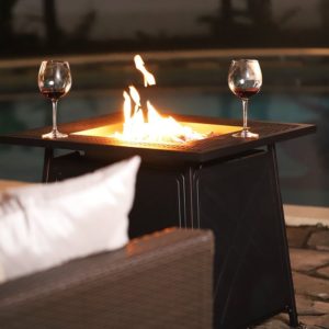 Outdoor Propane Fire Pit Table Patio Heater Gas - 28 Inch Square 8