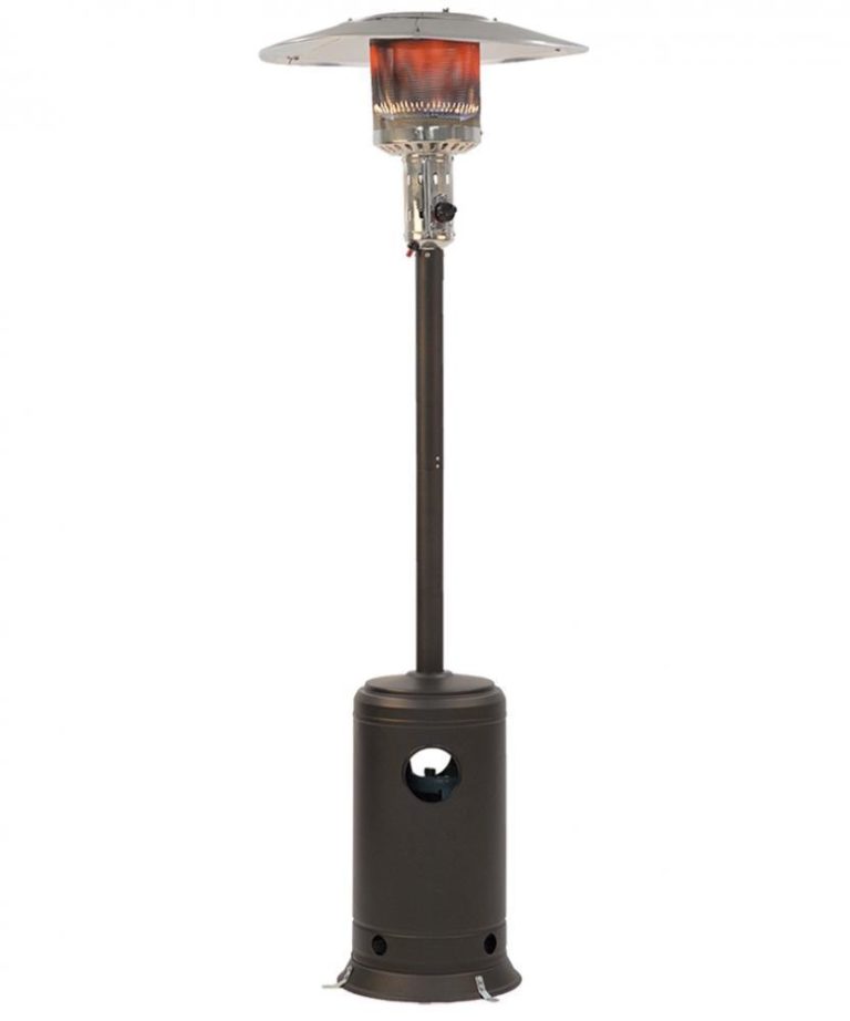 Tall Patio Heater Outdoor Standing Propane Gas Unit - Mocha