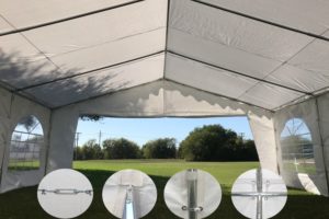 20 x 20 Budget Party Tent Canopy Gazebo - White 6
