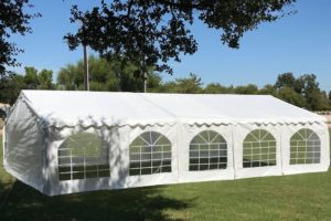 32 x 16 Budget Tent Gazebo PE Canopy Waterproof Top 2