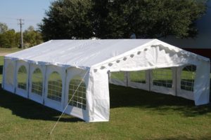 32 x 16 Budget Tent Gazebo PE Canopy Waterproof Top 3