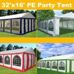 32 x 16 Striped Party Tent Canopy Gazebo - 4 Colors 2