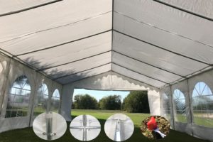 40 x 16 Budget Tent Gazebo PE Canopy Waterproof Top 8