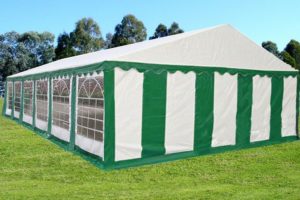 40 x 20 Striped Party Tent Canopy Gazebo - 4 Colors - Green