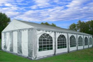40 x 20 Striped Party Tent Canopy Gazebo - 4 Colors - Grey 2