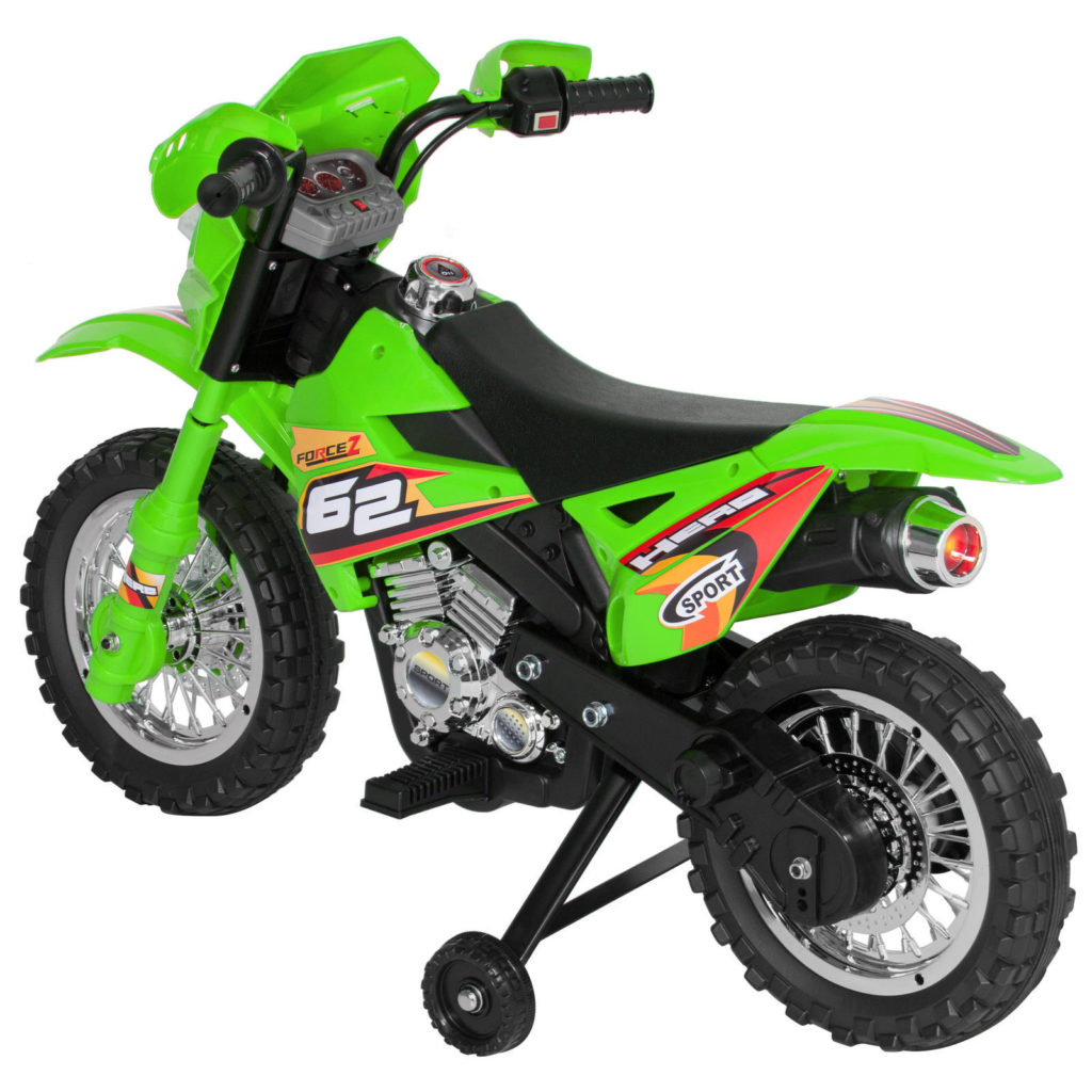 green electric motorcycle