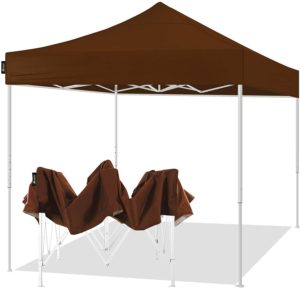 10 x 10 Commercial Pop Up Tent - Brown