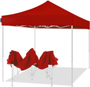 10 x 10 Commercial Pop Up Tent - Red