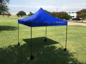 10 x 10 Waterproof Pop Up Tent - Blue