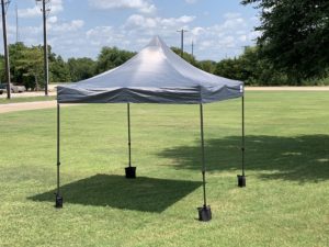 10 x 10 Waterproof Pop Up Tent - Grey