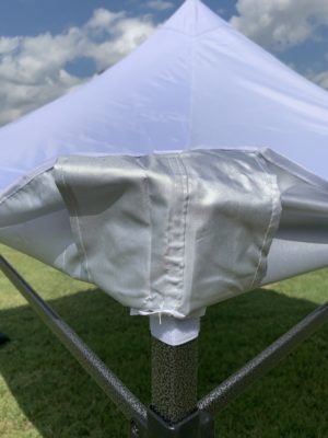 10 x 10 Waterproof Pop Up Tent - Silver Corner